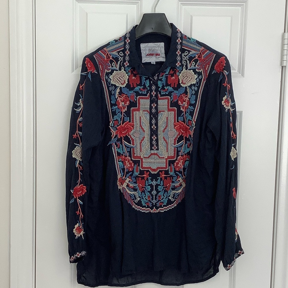 Johnny Was Tunic with Embroidery